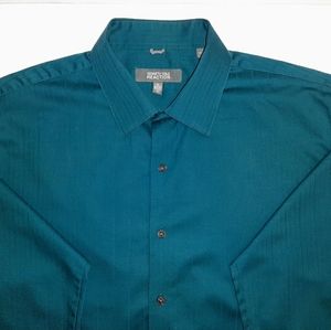 Long sleeve green Kenneth Cole derss shirt